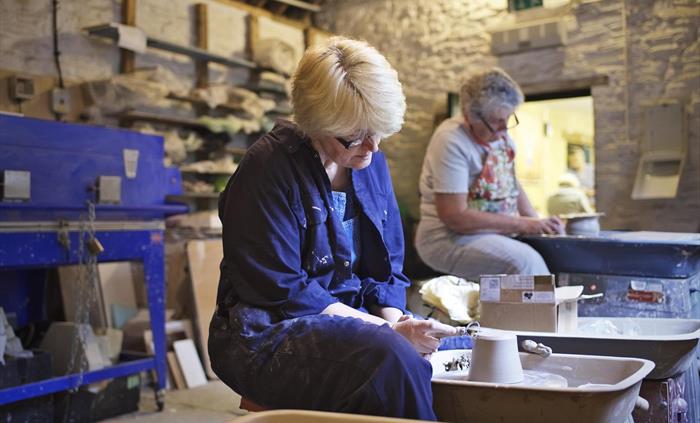 Pottery classes on site